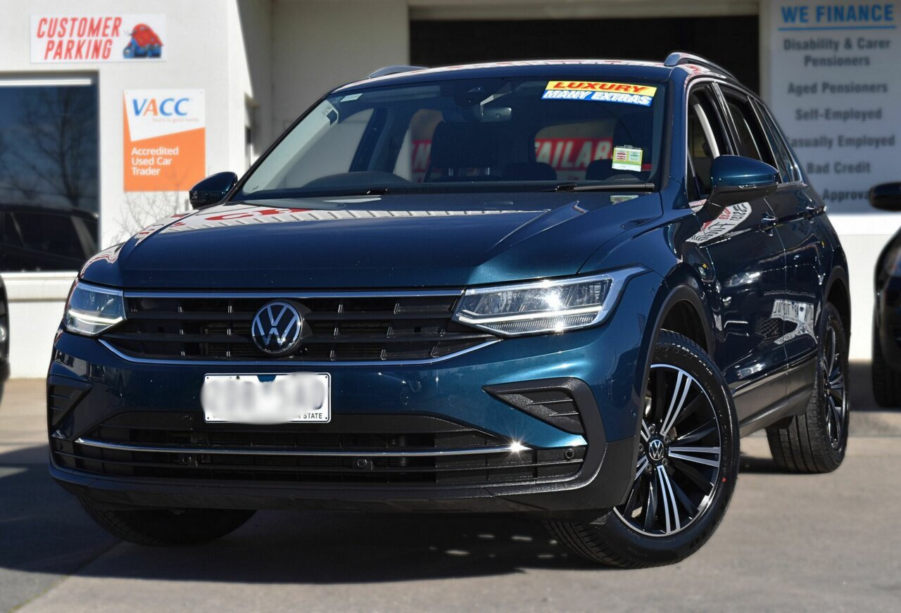 Image of a 2023 Volkswagen Tiguan AX MY23 Update 110TSI Life Blue 6 Speed Auto D/SH T/Tron Spt Wagon