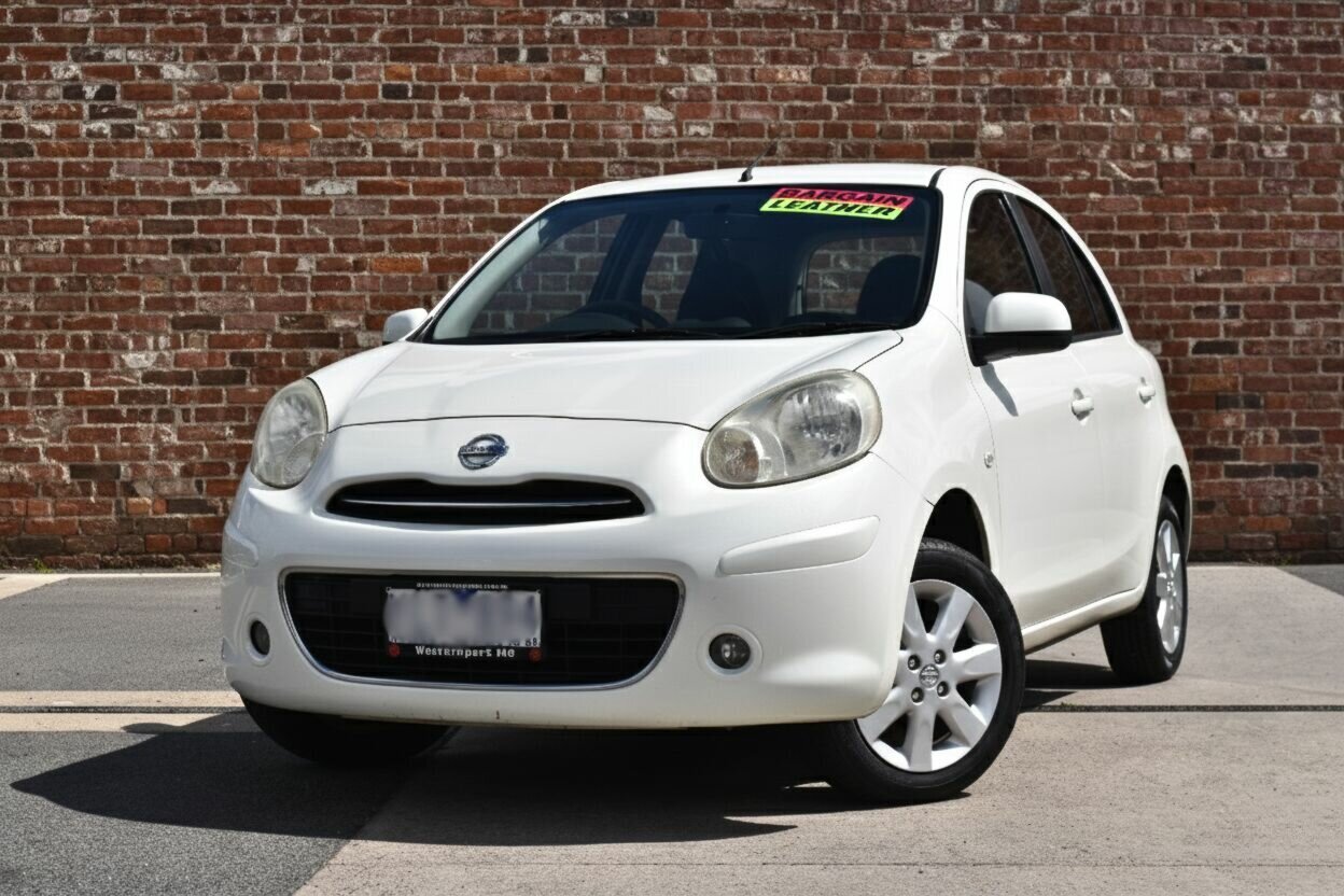 Image of a 2011 Nissan Micra K13 TI White 4 Speed Automatic Hatchback