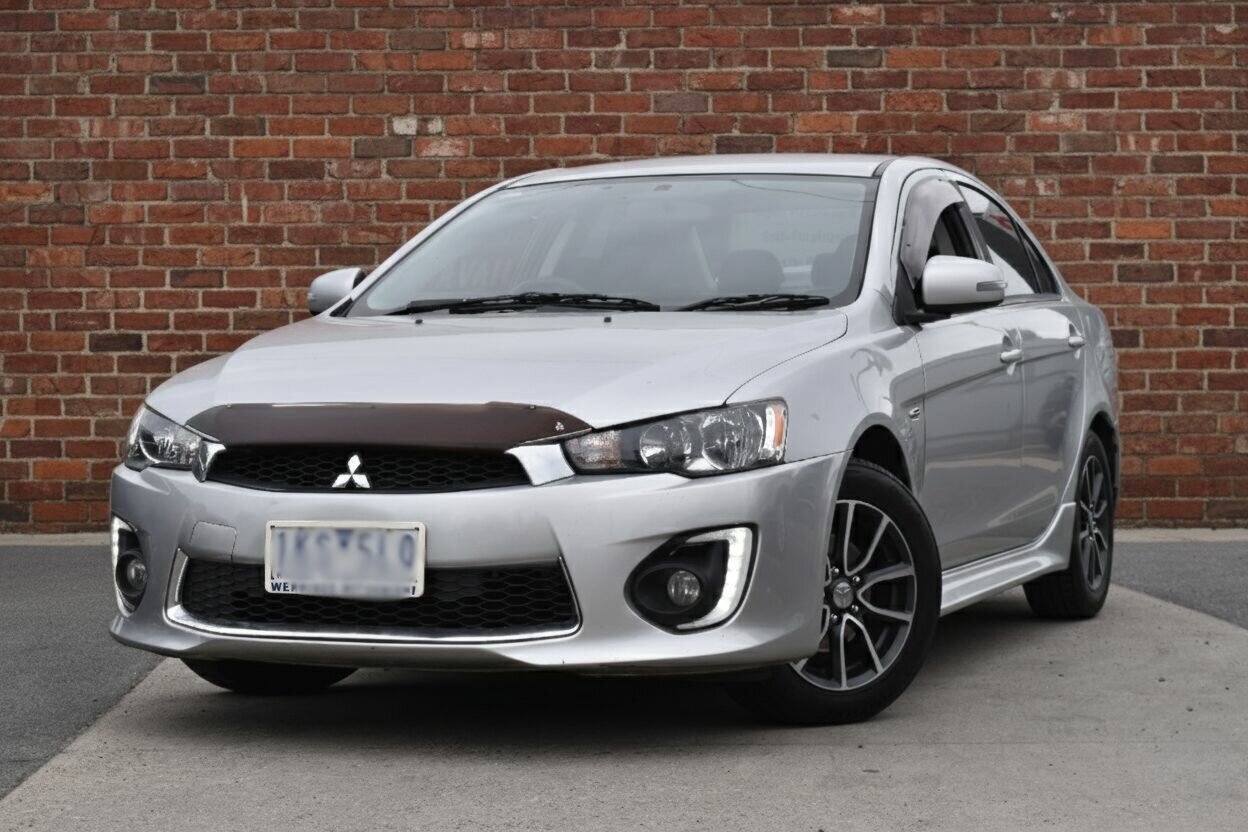 Image of a 2017 Mitsubishi Lancer CF MY17 ES Sport Silver 6 Speed CVT Auto Sequential Sedan