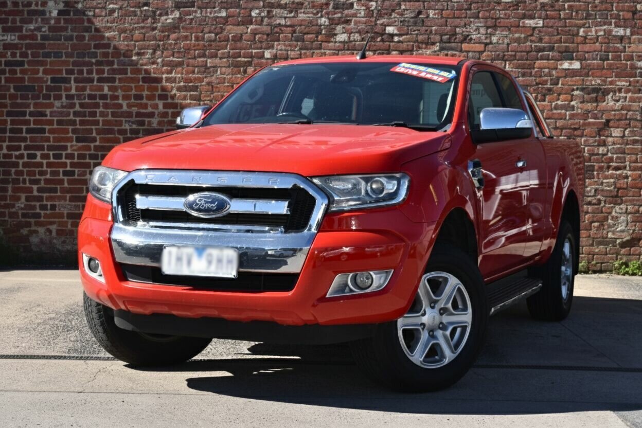 Image of a 2016 Ford Ranger PX MkII XLT 3.2 Hi-Rider (4x2) Red 6 Speed Automatic Super Cab Utility