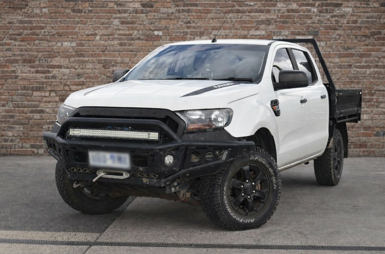 Image of a 2016 Ford Ranger PX MkII MY17 XL 2.2 (4x4) White 6 Speed Manual Cab Chassis
