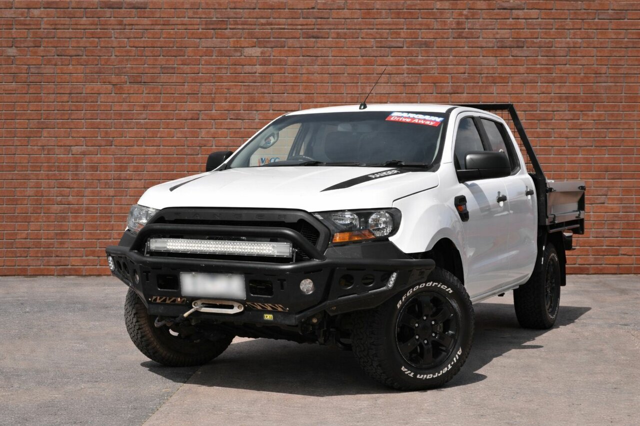 Image of a 2016 Ford Ranger PX MkII MY17 XL 2.2 (4x4) White 6 Speed Manual Cab Chassis