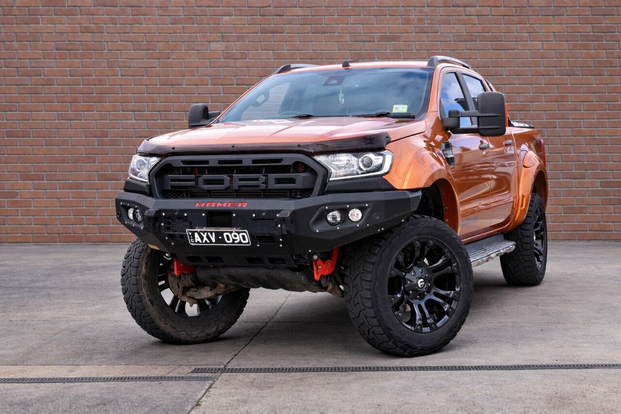 Image of a 2016 Ford Ranger PX MkII Wildtrak 3.2 (4x4) Orange 6 Speed Automatic Dual Cab Pick-up