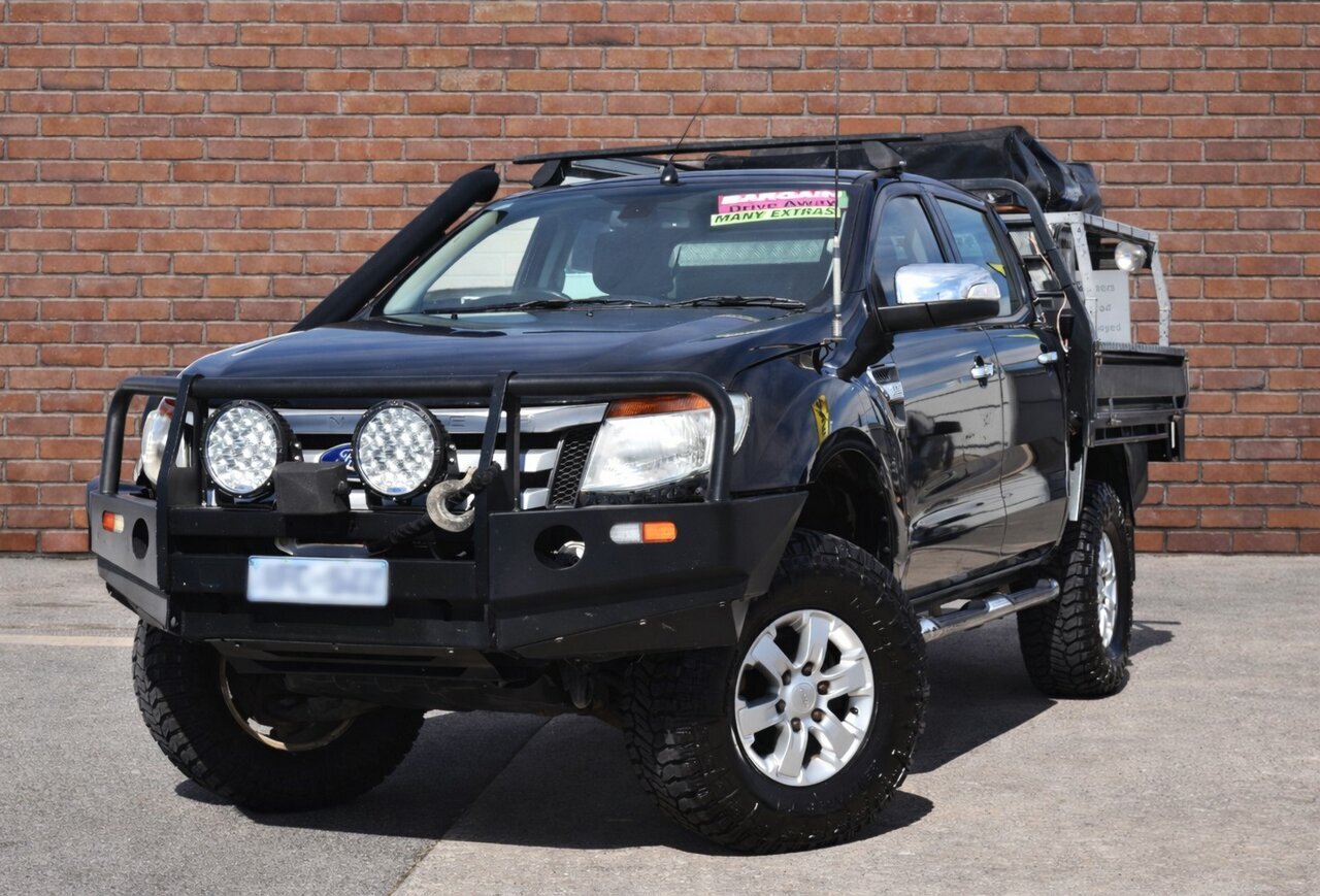 Image of a 2014 Ford Ranger PX XLT 3.2 (4x4) Black 6 Speed Automatic Dual Cab Utility