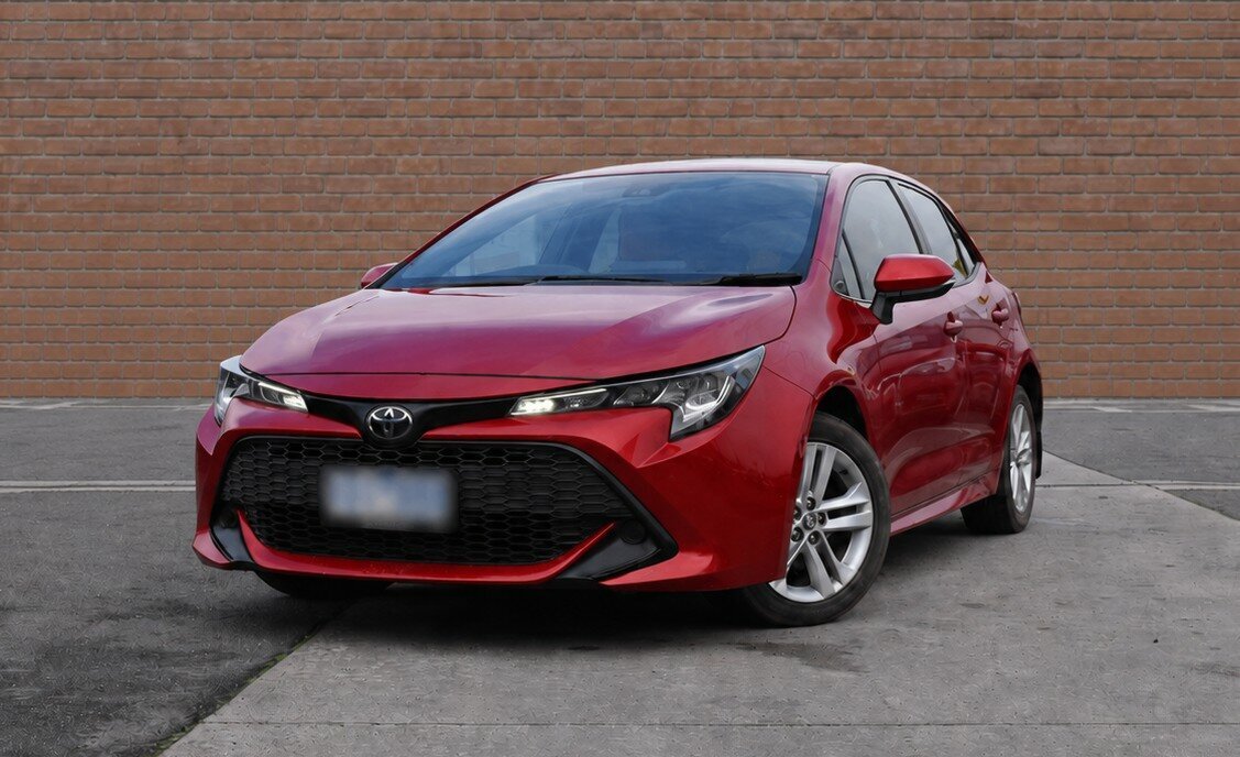 Image of a 2019 Toyota Corolla Mzea12R Ascent Sport Red Continuous Variable Hatchback